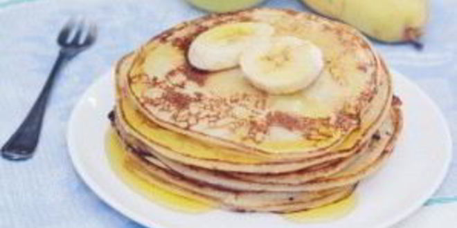 Рецепт оладий из творога и банана