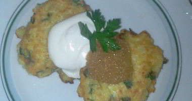 Рецепт Оладий картофельных с щучьей икрой