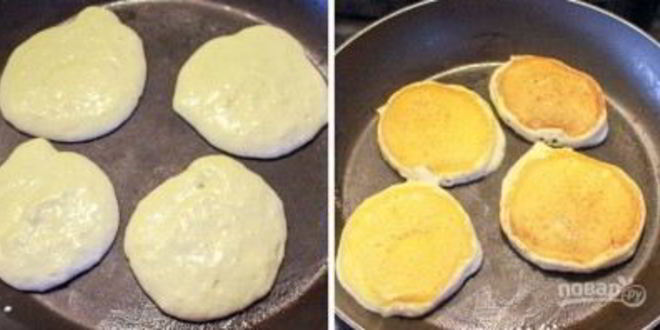 Рецепт оладий на молоке и сметане