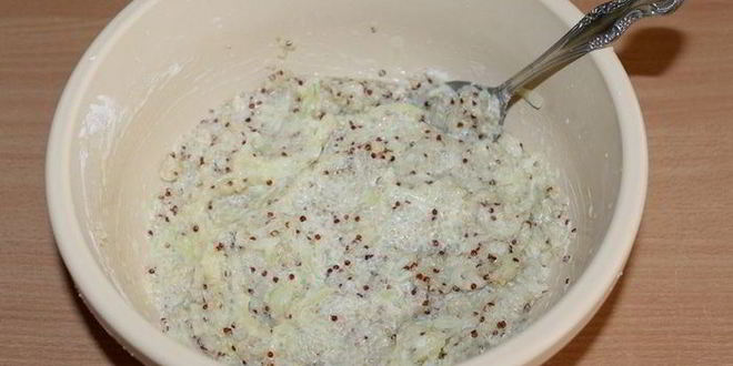 Рецепт оладий с кабачком и киноа