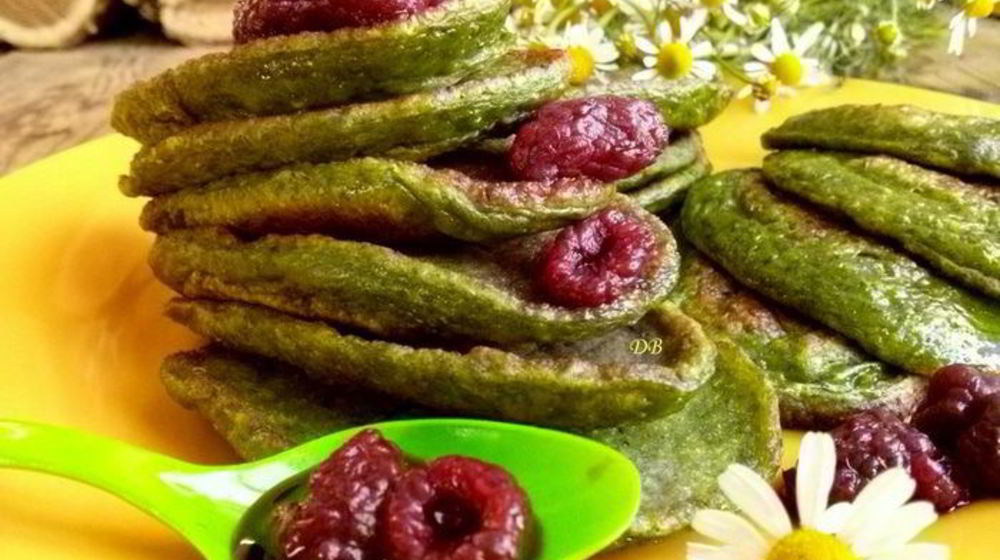 Как приготовить оладьи со шпинатом