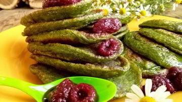 Рецепт Оладий со шпинатом