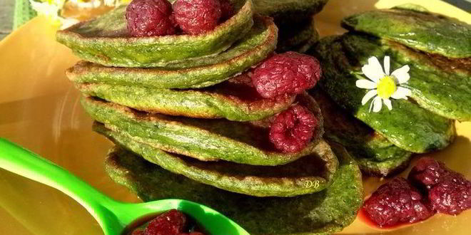 Рецепт оладий со шпинатом