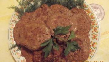 Рецепт Печеночных оладий с грибами