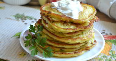 Рецепт Пышных оладий из кабачков