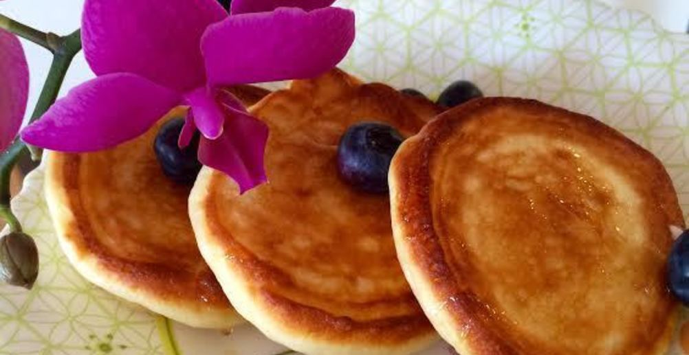 Рецепт творожные оладьи с грушами