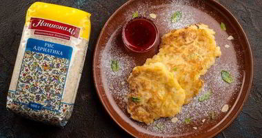 Рецепт Рисова-яблочных оладьи