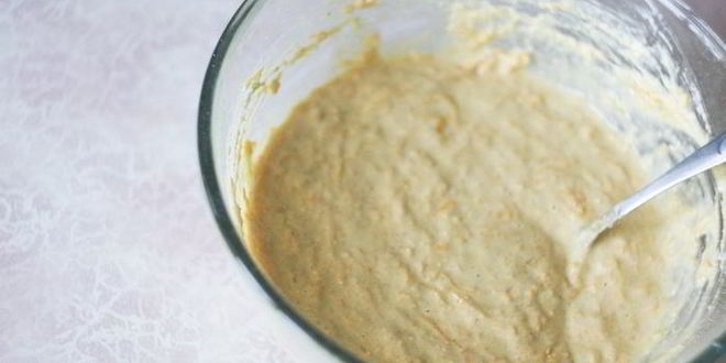 Рецепт тыквенных оладий на кефире и овсяной муке