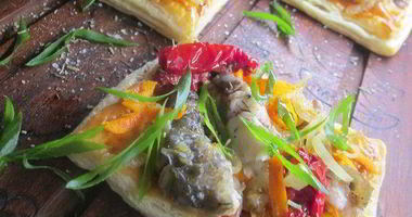 Рецепт Овощных слоек с карпом