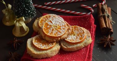 Рецепт Миндального печенья с мандаринами