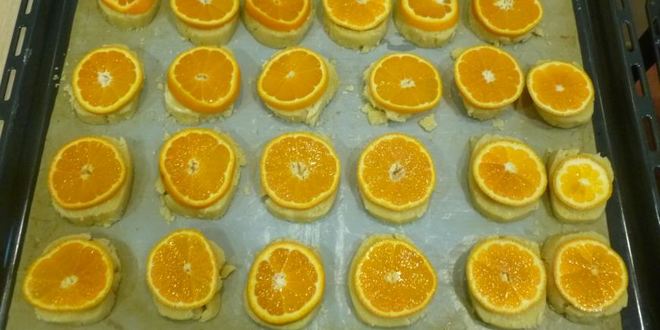 Рецепт миндального печенья с мандаринами