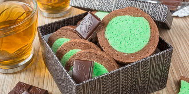 Рецепт мятна-шоколадного печенье