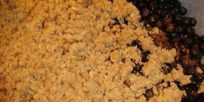 Рецепт овсяного печенья с черникой и корицей