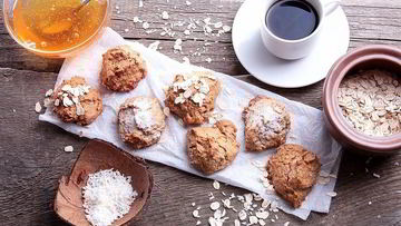 Рецепт Овсяного печенья с кокосовой стружкой