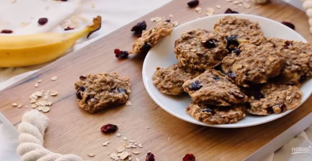Рецепт овсяное печенье с кокосовой стружкой