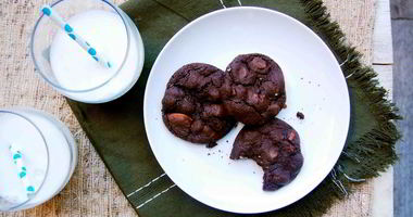 Рецепт Печенья Двойной шоколад с миндалем