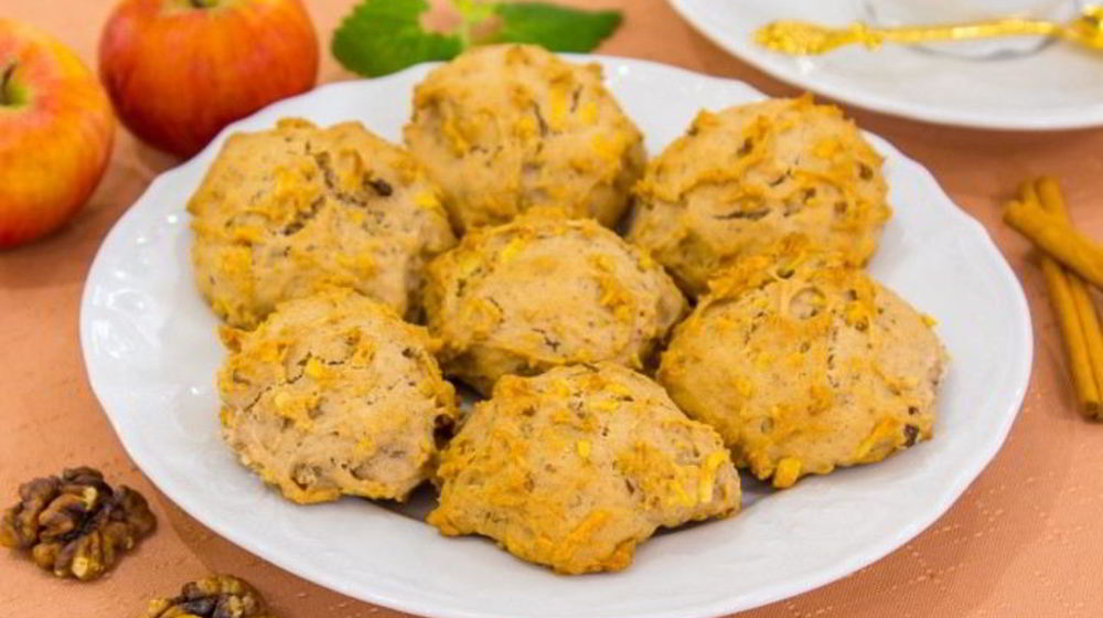 Как приготовить печенье с яблоками и грецкими орехами
