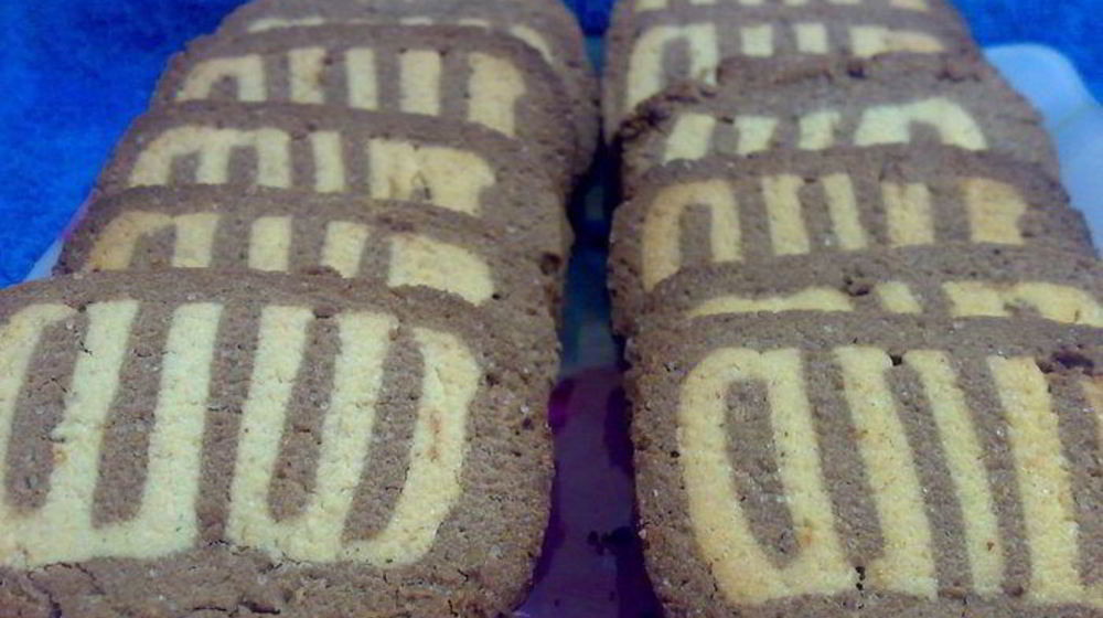 Как приготовить песочное печенье зебра