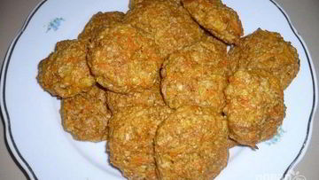 Рецепт Постного морковна-овсяного печенье