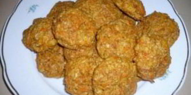 Рецепт постного морковна-овсяного печенье