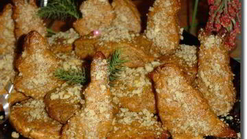 Рецепт Рождественского печенья с медом и орехами Меломакарона