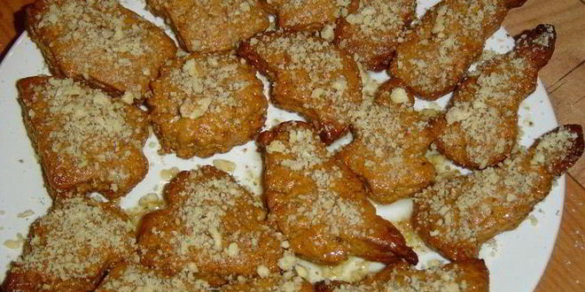 Рецепт рождественского печенья с медом и орехами меломакарона