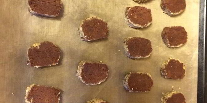 Рецепт шоколадна-лимонного печенье в ореховой панировке