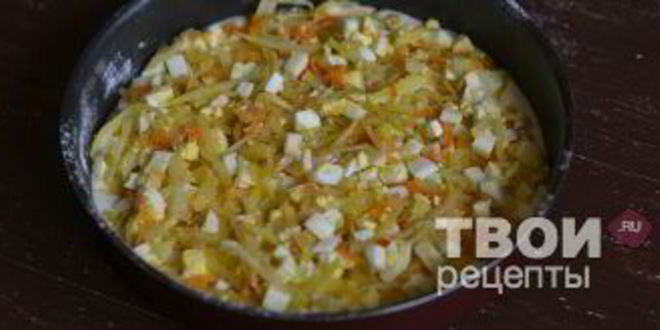 Рецепт быстрого пирога с капустой