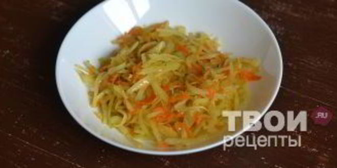 Рецепт быстрого пирога с капустой