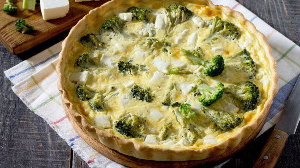 Как приготовить киша с брокколи и моцареллой