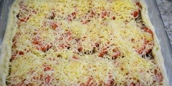 Рецепт открытого мясного пирога из картофельного теста