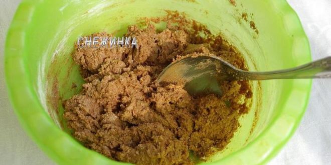 Рецепт перевернутого шоколадно-творожный пирог с вяленой клюквой