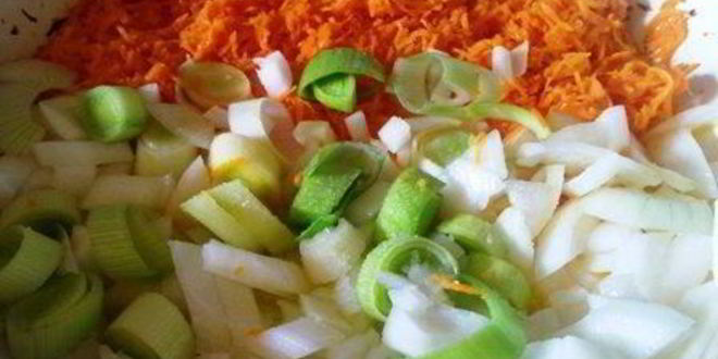 Рецепт пирога фирменного с рыбой и овощами