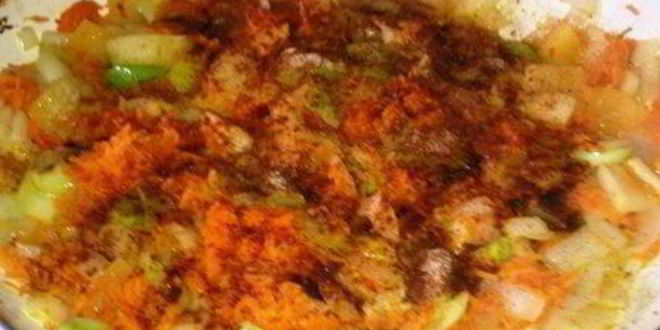 Рецепт пирога фирменного с рыбой и овощами