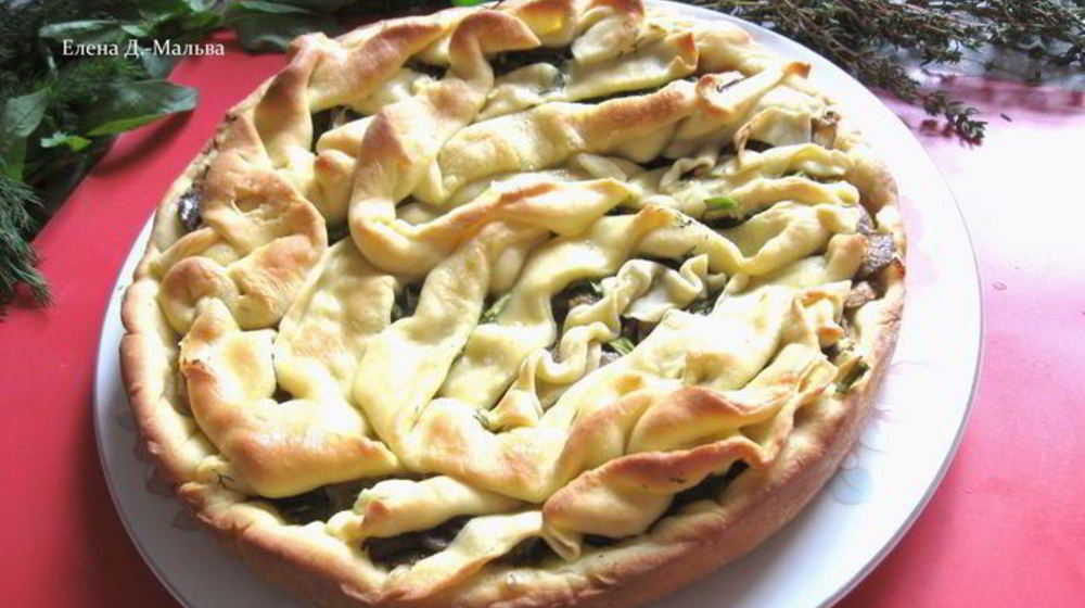 Как приготовить пирог из заварного теста с грибами