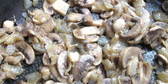 Рецепт пирога из заварного теста с грибами