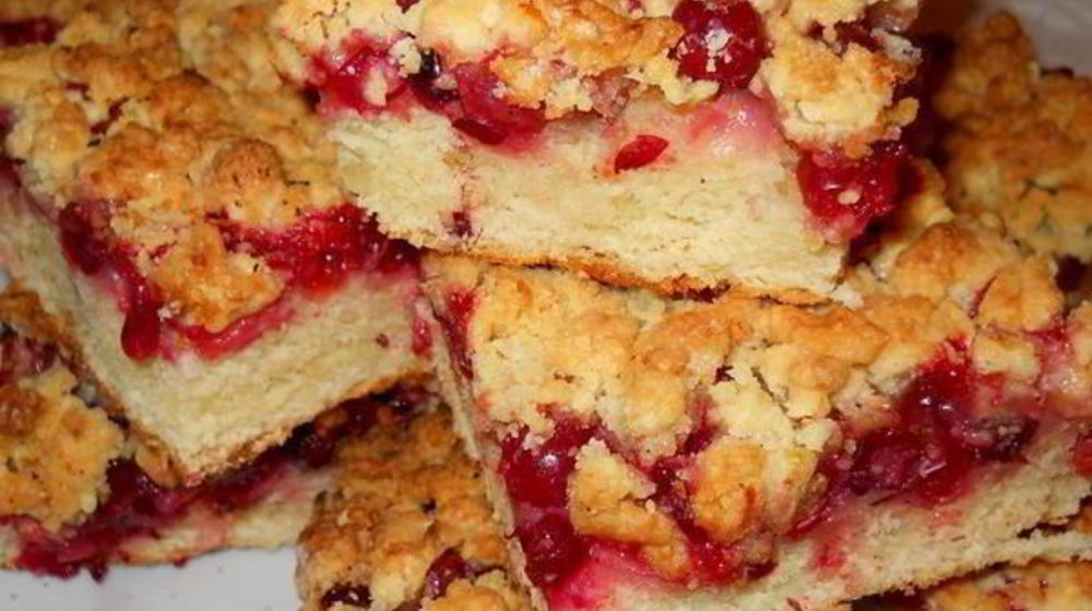 Как приготовить пирог лимонный с клюквой