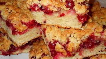 Рецепт Пирога лимонного с клюквой