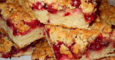 Рецепт Пирога лимонного с клюквой