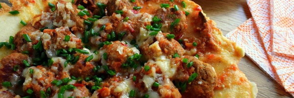 Рецепт Пирога с фрикадельками Фрикаделлер Маринара