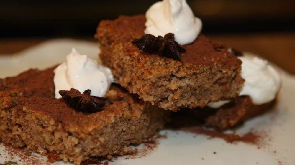 Как приготовить пирог с грецкими орехами и кофейным сиропом