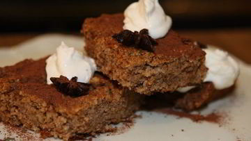 Рецепт Пирога с грецкими орехами и кофейным сиропом