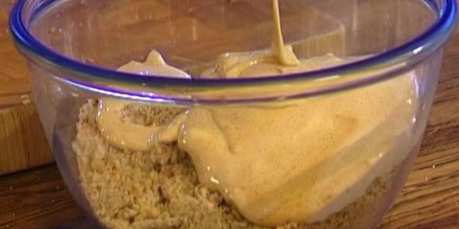 Рецепт пирога с грецкими орехами и кофейным сиропом