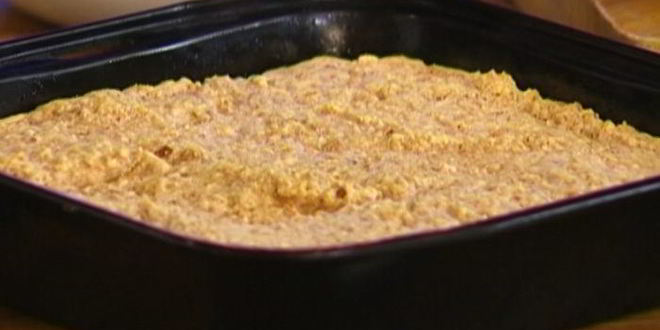 Рецепт пирога с грецкими орехами и кофейным сиропом