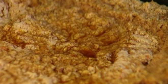 Рецепт пирога с грецкими орехами и кофейным сиропом