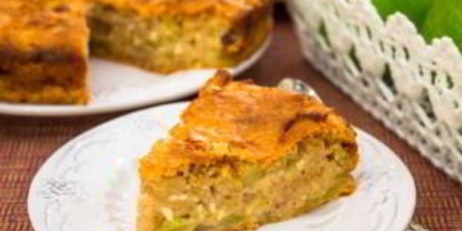 Рецепт пирога с творогом и яблоками