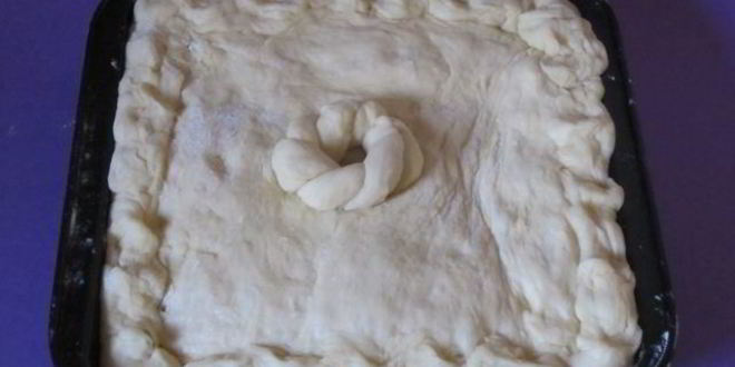 Рецепт пирога с яйцом, зеленым луком и рисом