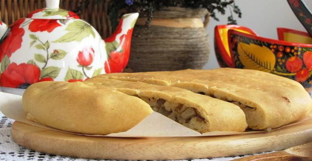 Рецепт пирог из заварного теста с грибами