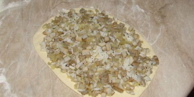 Рецепт псковского пирога с солеными грибами