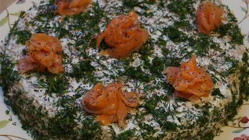 Рецепт Рыбного пирога на гречневых блинах